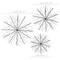 Black Metal Contemporary Abstract Wall Decor Set
